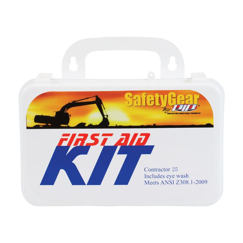 CONTRACTOR FIRST AID KIT - 25 PERSON - Tagged Gloves